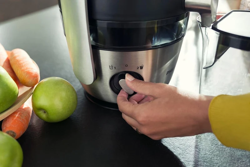 Philips Avance Collection Entsafter, Frischer Saft mit Fruchtfleisch, Sehr grosses Loch für Produkte