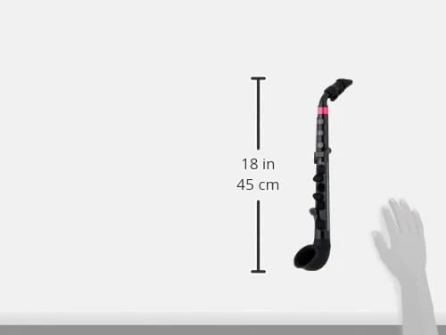 NUVO jSax 2.0, schwarz-pink, Standard Set schwarz / pink Einzeln, schwarz / pink Einzeln