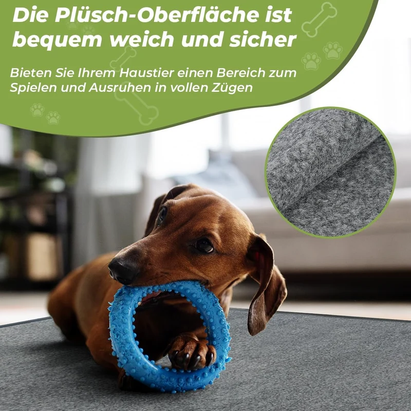 Waschbar Trainingspads für Hunde, 2 Stück 122cm x 122cm Wiederverwendbare Hundetrainingspads, rutsch