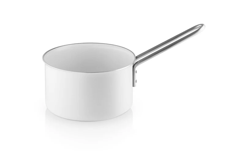 Eva Trio | White Line Kasserolle 1,8 l 16 cm keramischer Slip-Let®-Antihaftbeschichtung | Perfekt fü