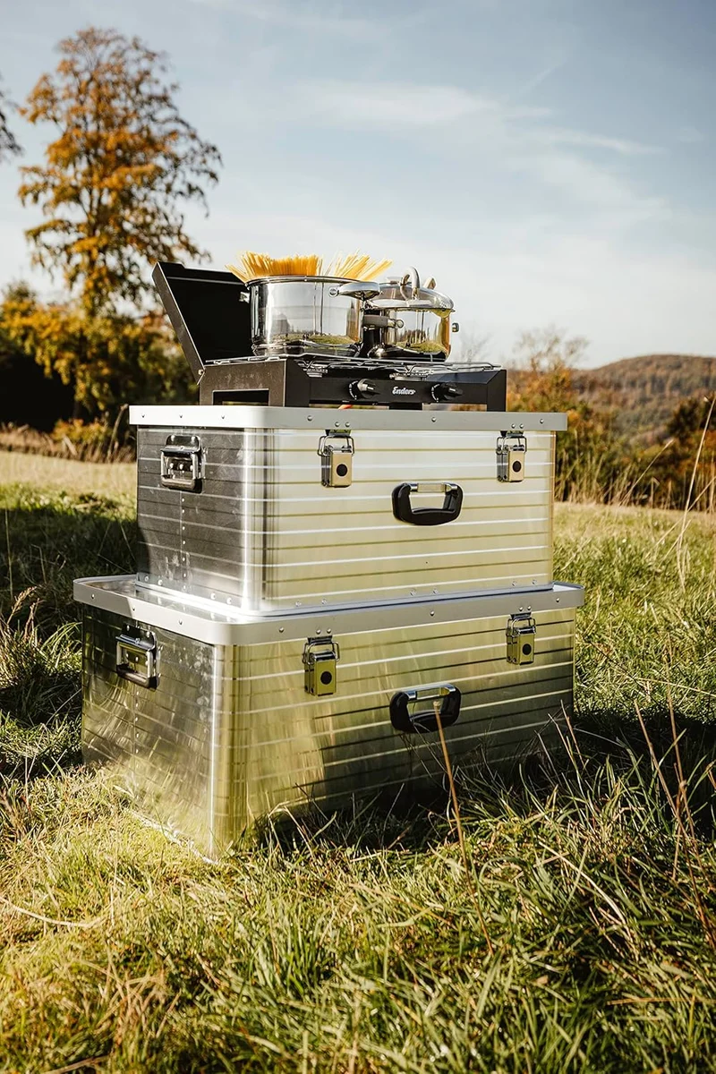 Enders Alubox TORONTO 80 L - Aluminiumbox mit 1 mm Wandstärke, extra stabil, spritzwasser und staubd