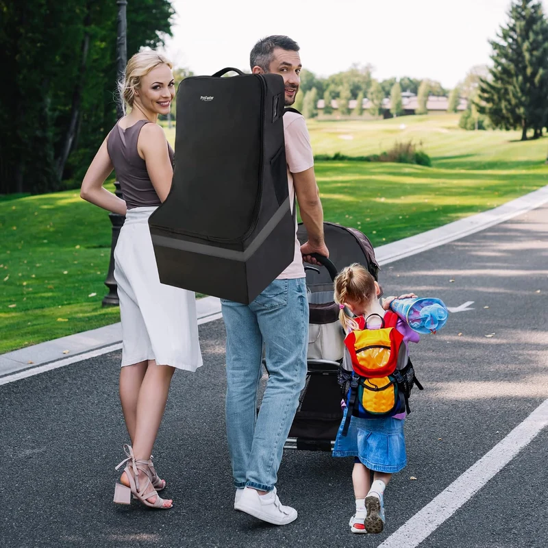 Gepolsterte Autositz-Reisetasche, Grau