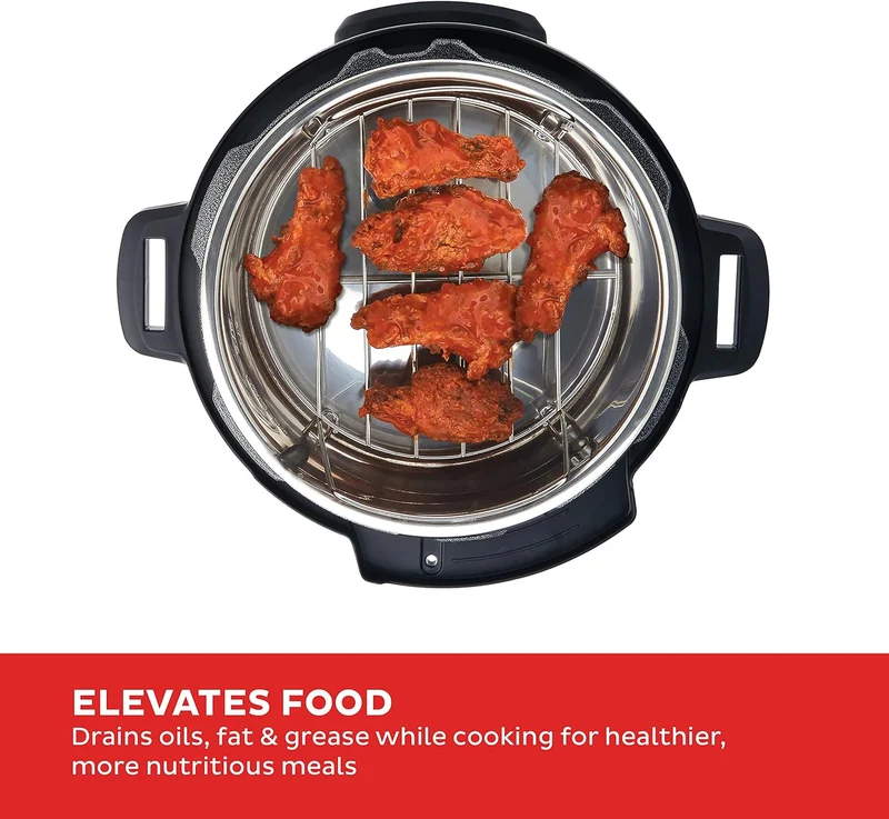 Instant 5252282 Official Stainless Steel Wire Roasting Rack Pot Offizieller Edelstahl-Drahtbräter, D