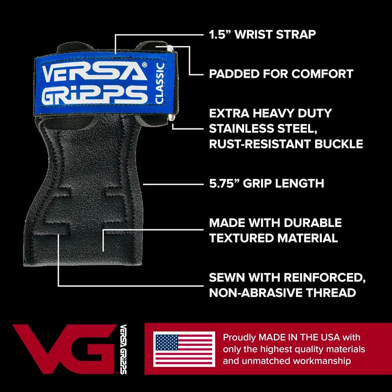 Versa Gripps® Classic Authentisch. Das Beste Trainingszubehör der Welt. IN DEN USA HERGESTELLT Blaue