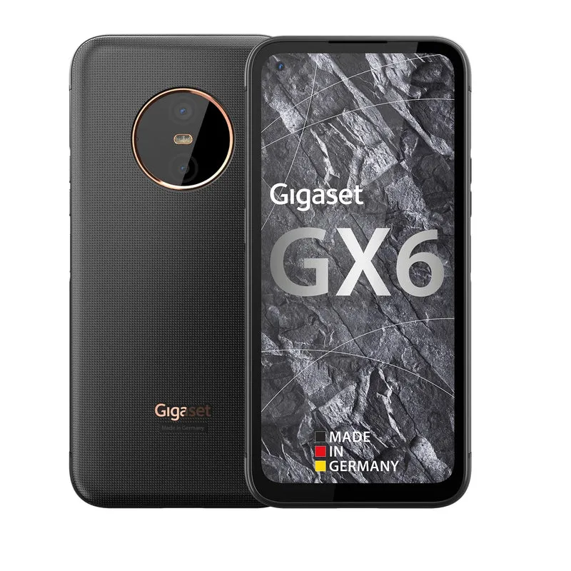 Gigaset GX6 - Outdoor Smartphone 5G - Militärstandard - staub- & wasserdicht IP68 - 6,6" FHD+ Displa
