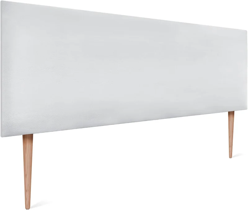 DHOME Kopfteil aus Kunstleder oder Stoff AQUALINE Glatt Mit Beinen - Gepolstert Luxusbett (150x105cm