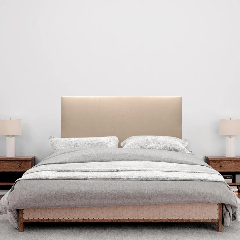 DHOME Kopfteil aus Kunstlederoder Stoff AQUALINE Glatt mit Beinen Kopfteil gepolstert Luxusbett Kopf