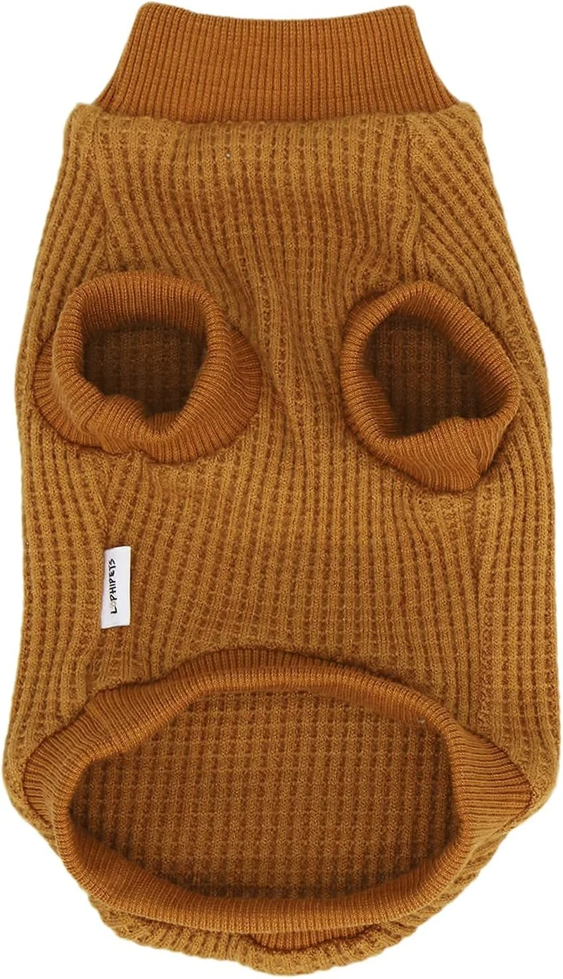 LOPHIPETS Hundepullover für kleine Hunde Welpen Chihuahua Yorkie Kleidung Kaltes Wetter Mantel Gelb
