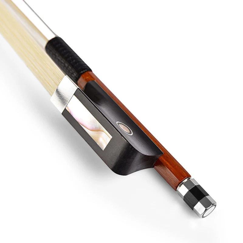 WinsterBow Brasilwood Ebenholz Violine Violine Cellobogen volle Grösse Ebenholz Frosch mit natürlich