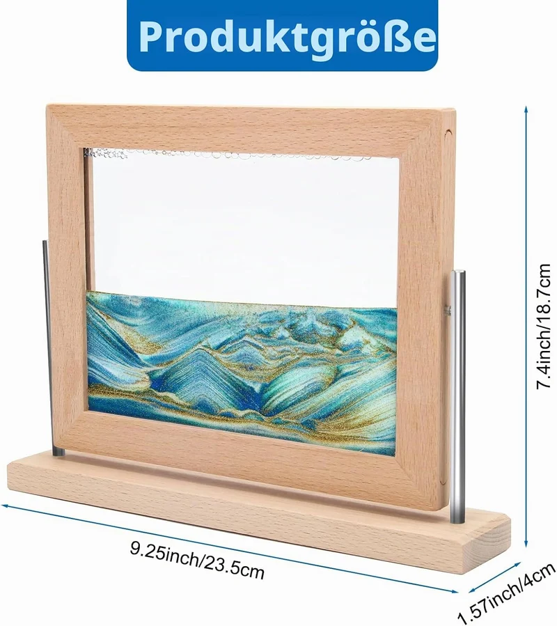 Coitak Bewegtes Sandkunstbild, dynamisches Sandbild, Desktop-Bewegliche Sandkunst für Heimdekoration