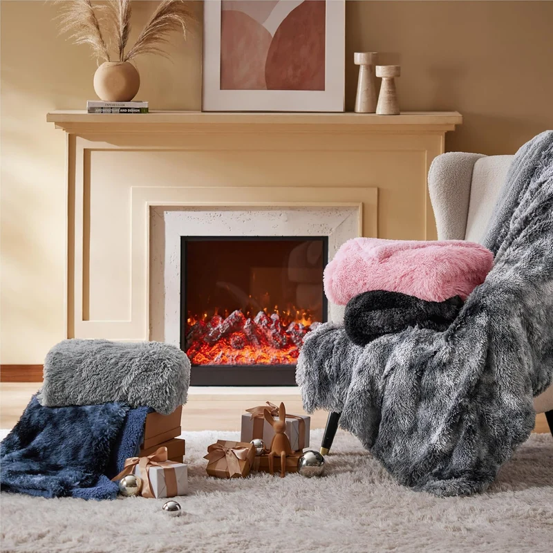BEDSURE Kuscheldecke - Flauschig Decke, Warm Sherpa Sofadecke, Dicke Felldecke, Couchdecke, Flauschi