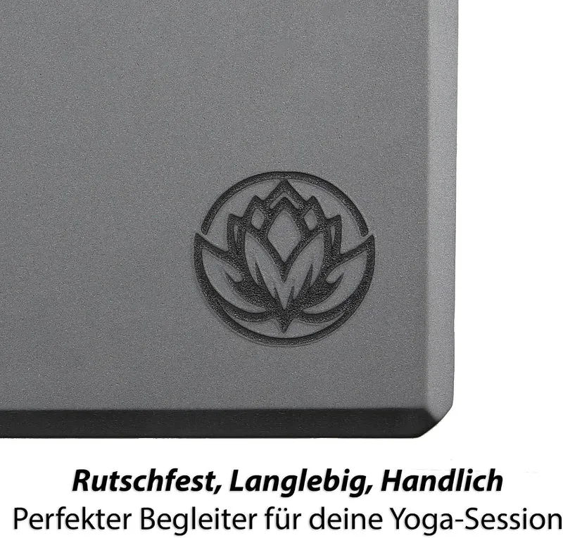 Yoga Block VonBueren | 22 x 12 x 7,5 cm je Yogablock | Yogablöcke für Damen und Herren aus EVA | Klö