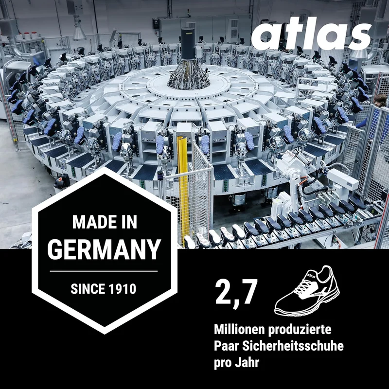 Atlas Flash 2605 XP | ESD - EN ISO 20345 S1P - W10 Arbeits-und Sicherheitsschuhe, 37 EU