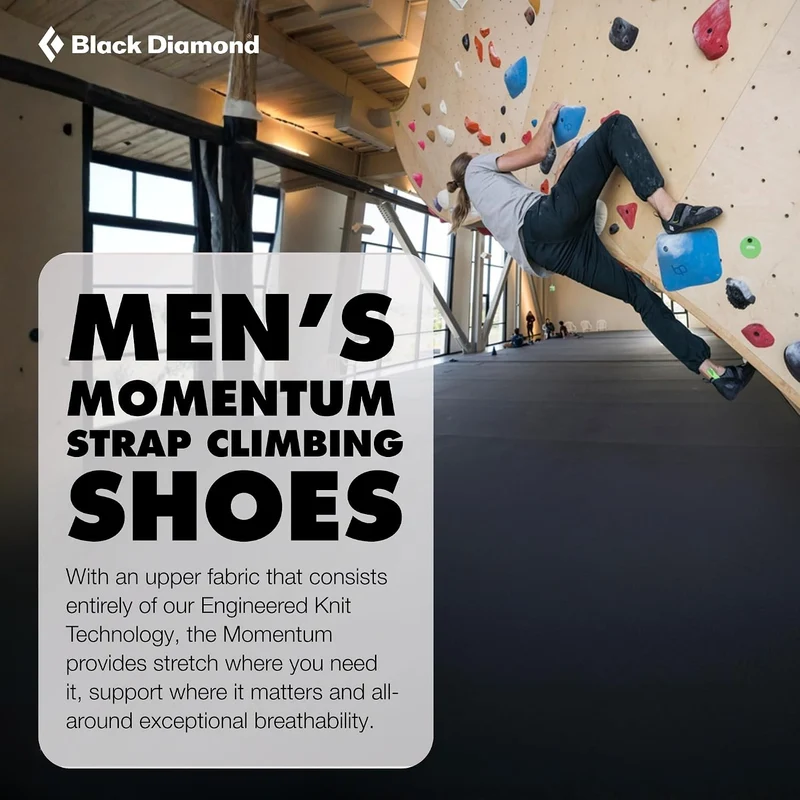 Black Diamond Herren M Momentum Kletterschuhe Wanderschuh, 42 1/3 EU Schwarz