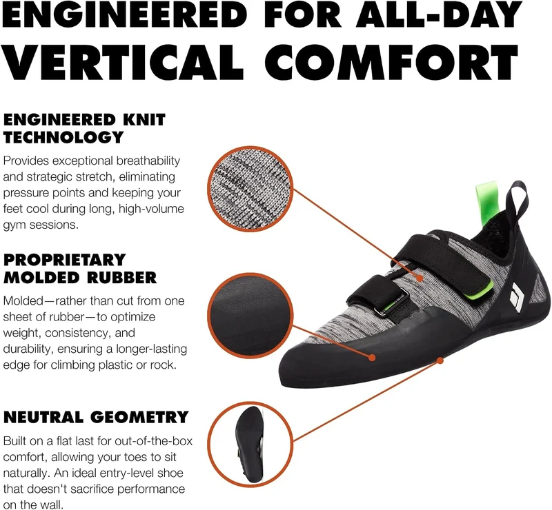 Black Diamond Herren M Momentum Kletterschuhe Wanderschuh, 42 1/3 EU Schwarz