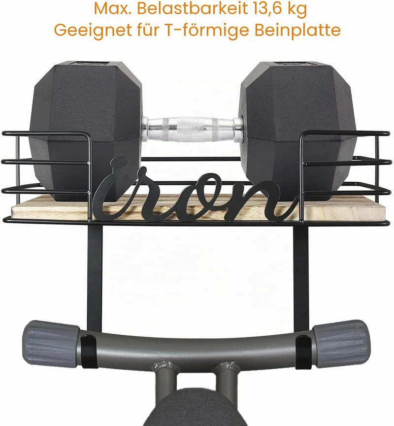 TJ.Moree Bügelbrett-Aufhänger für Waschküche, Wandhalterung, Bügeleisen- und Bügelbretthalter, Metal