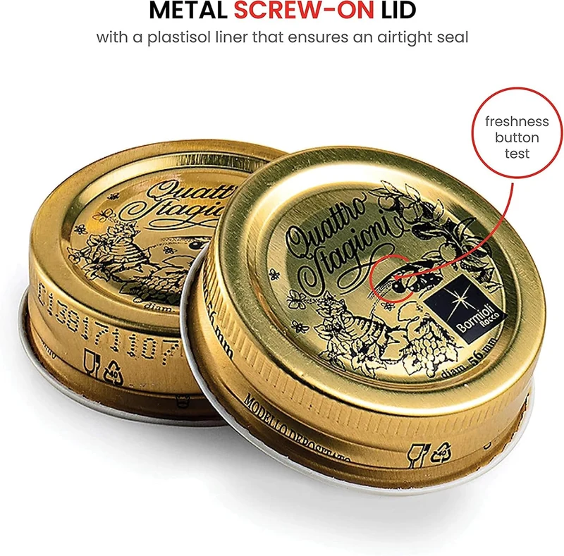 Bormioli 354757-CBA Quattro STAGIONI-20 CL, luftdicht, transparent, 4 Stück