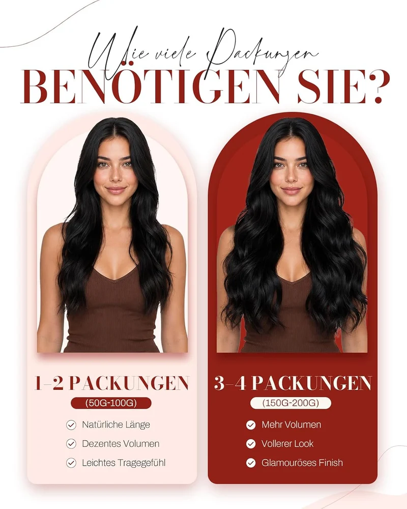 Moresoo Tape Extensions Echthaar Schwarz Echt HaarExtension Tape 100% Remy Tape in Haarverlängerung
