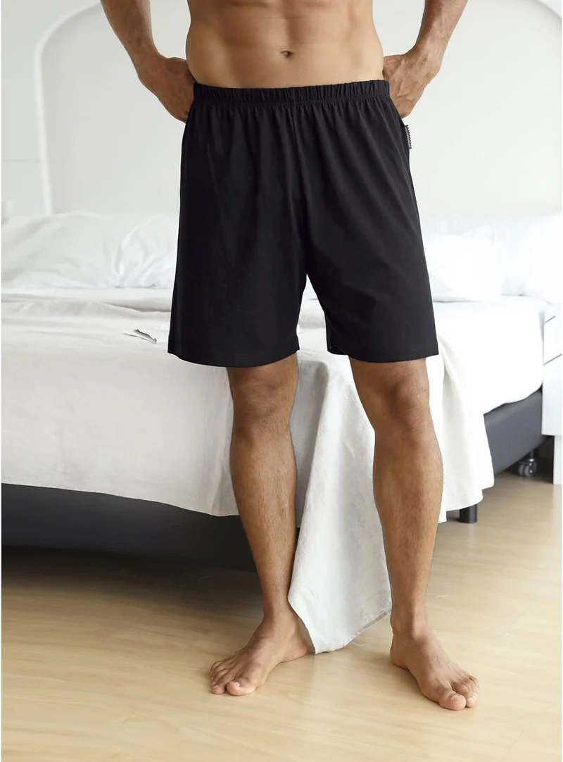 Jan Vanderstorm Herren Kurze Schlafhose Malvik M Schwarz, M Schwarz