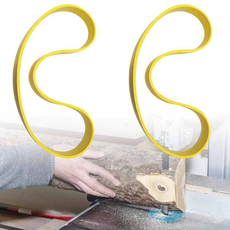 2 Stück Bandsägen Gummiband,Rutschfester Holzbearbeitung Bandsäge Gummiband Säge Scrollrad Gummiring