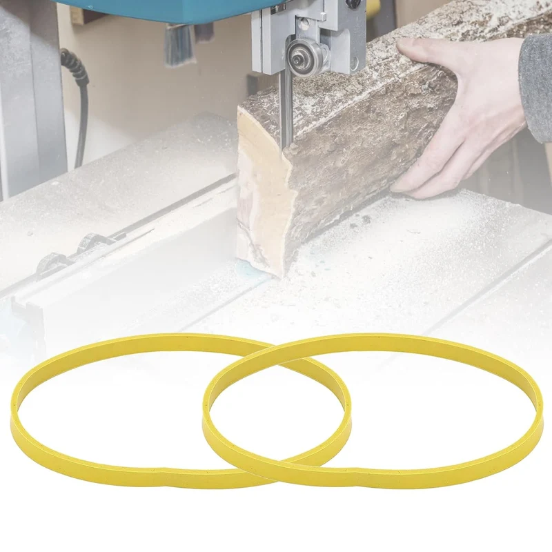 2 Stück Bandsägen Gummiband,Rutschfester Holzbearbeitung Bandsäge Gummiband Säge Scrollrad Gummiring