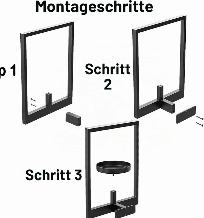 Bilderrahmen Wand Pflanzenhalter, Pflanzenregale für Fenster, Wand Pflanzenständer aus Metall, Töpfe