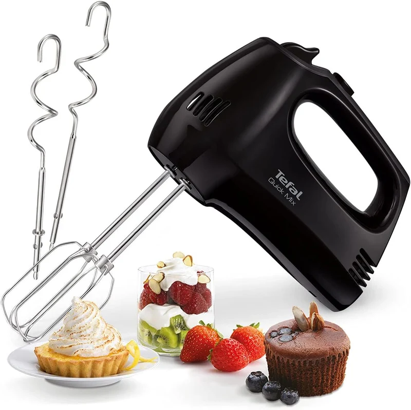 Tefal HT3108 Handmixer, Schwarz, China, 300 W, 147 mm, 211 mm