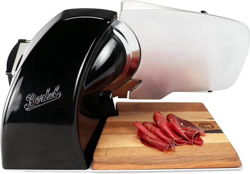 Berkel Aufschnittmaschine Home Line 200 Plus in schwarz mit passender Abdeckhaube von Berkel - Küche