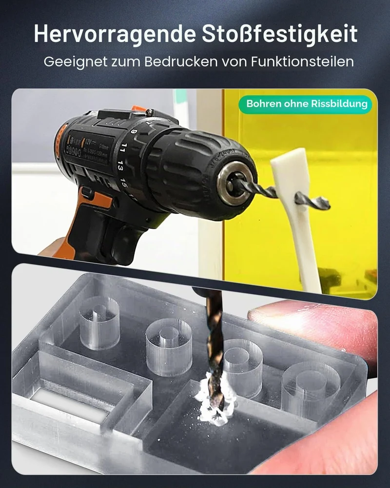 SUNLU ABS-Like 3D Drucker Resin 2KG, 405nm UV-härtendes Standard Photopolymer Schnellharz für den LC