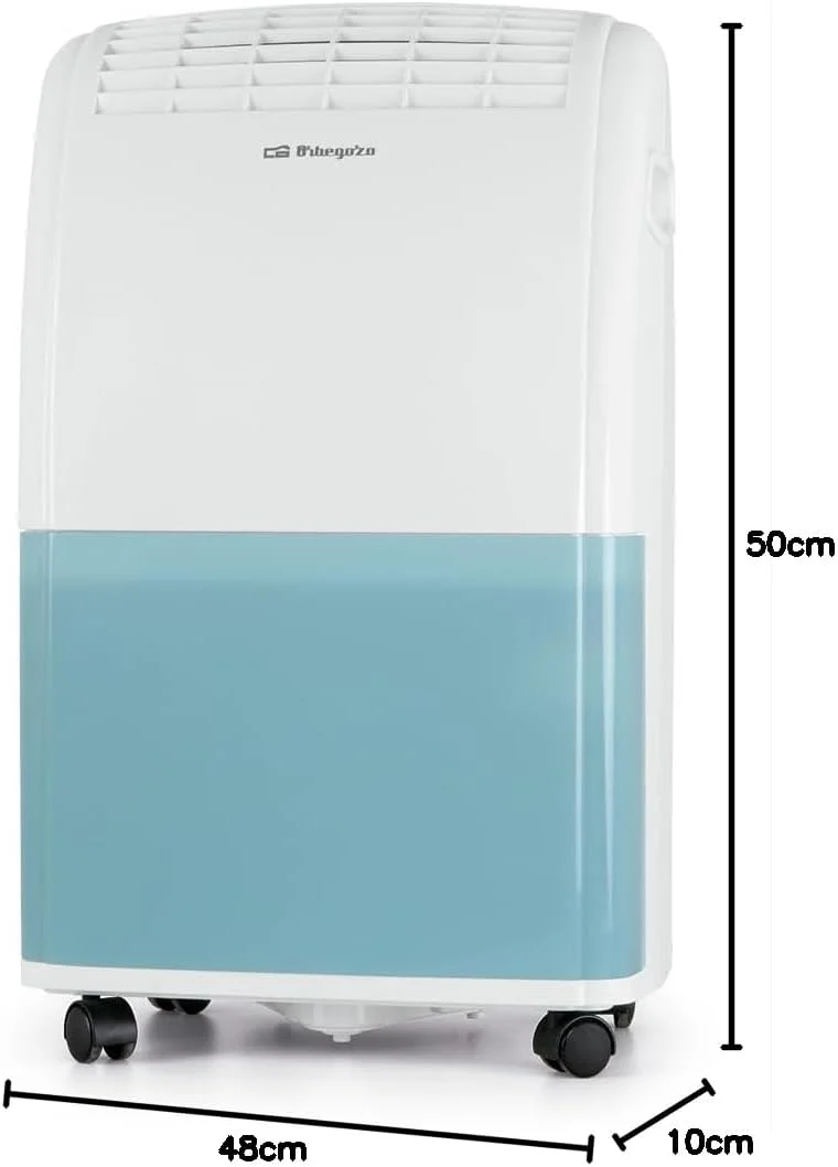 Orbegozo DH 2070 - Luftentfeuchter mit starker Leistung von 20 l pro Tag, Kühlmittel R290, Behälter