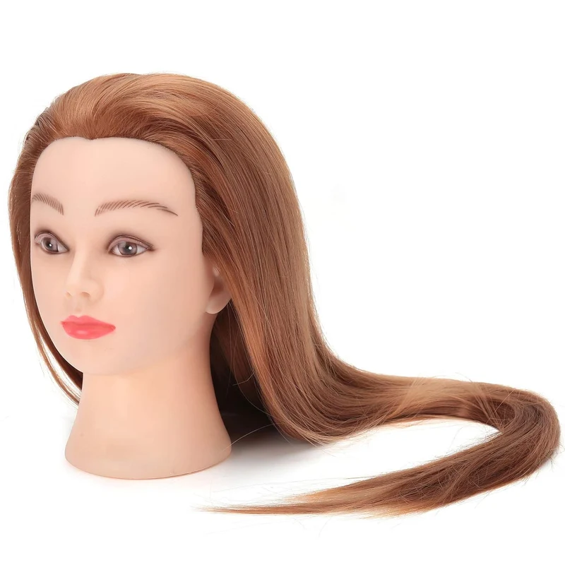 Trainingsköpfe,24'' Synthetische Haare Mannequin zum frisieren,Hochtemperaturfaser Haar Hairdressing