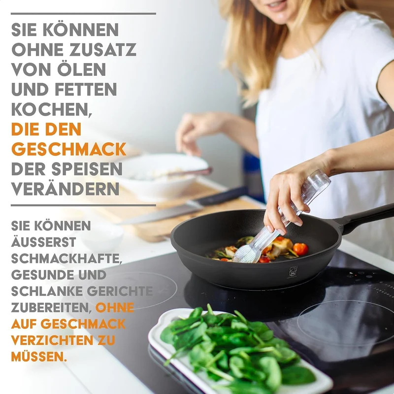 Stone&Stone Milchtopf 16 cm, Induktion, Aluminium, Stahl und Stein, professionell, extrem antihaftbe