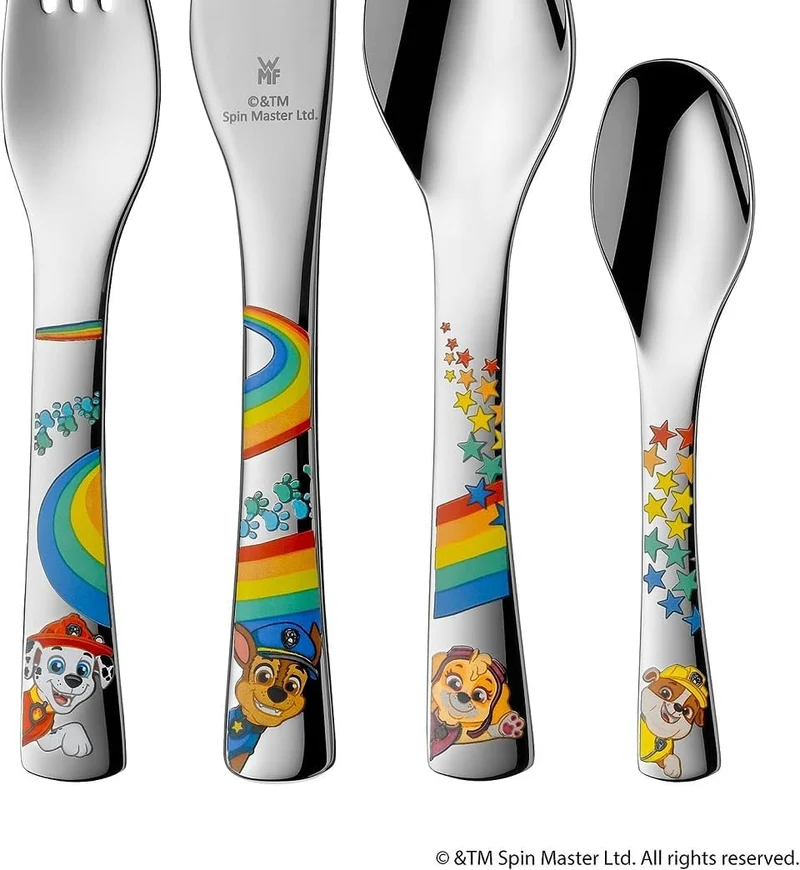 WMF Paw Patrol Kinderbesteck Set 4-teilig, Kinderbesteck Edelstahl & Janosch Kinderbesteck Set 4-tei
