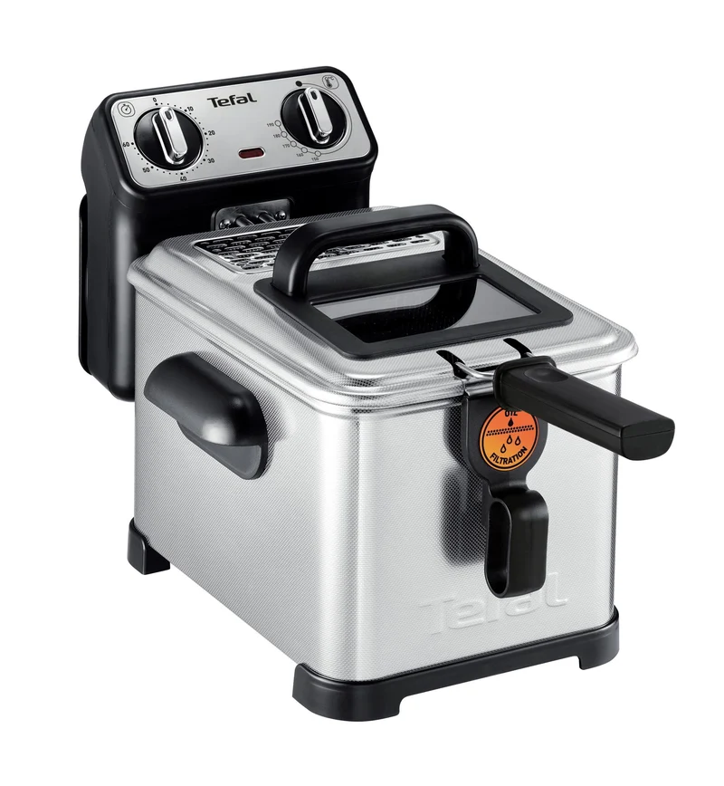 Tefal fr5171 nur freistehend Fritteuse Fritteuse, 1,3 kg, Metall, 4 l, Single, Edelstahl)