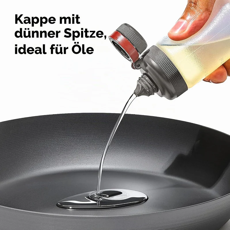 OXO Auslaufsicheres Quetschflaschen-Set, 3, 170 ml, Quetschflaschen-Set