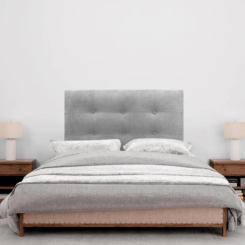 DHOME Kopfteil, gepolstertes Bett Kopfteil 8cm dick. Gepolstertes Kopfteil ACUALINE Stoff und Kunstl