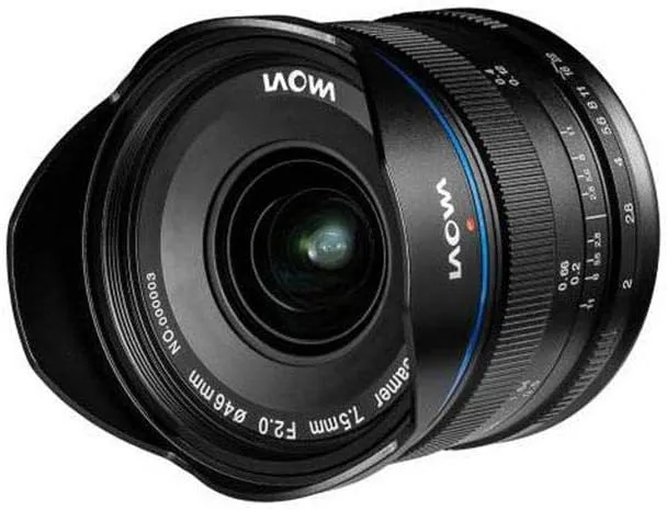 Laowa Objektiv VE7520MFTSTBLK, 7,5 mm für Micro 4/3 Kameras (16,9 MP, HD 720 P), Schwarz