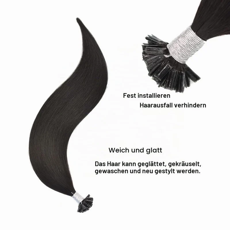 Extensions Echthaar Bondings U Tip Hair Extensions Echthaar Keratin Bondings Echthaar 50 cm Remy Ech