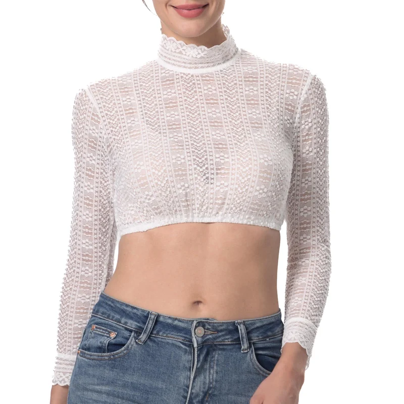 Kelliar Dirndlbluse Damen Trachtenbluse Creme Dirndl Bluse für Bavarian Oktoberfest 38 Creme-57, 38