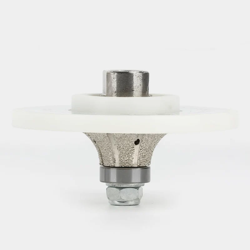 Diamant-Handprofiler/Fräser, weisse Nylonabdeckung für Granit-Arbeitsplatten, volle Bullnose (B20),
