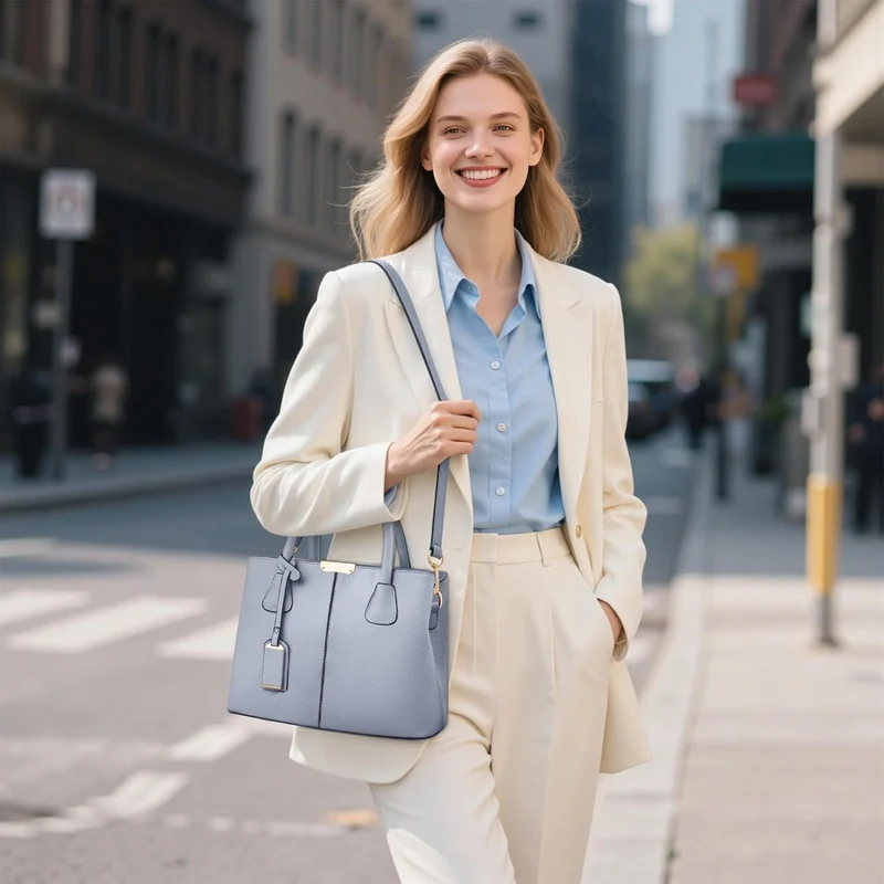 VARLIVOO Elegant Damen Handtasche Schultertasche Frauen Umhängetasche Taschen Shopper Wasserdicht PU