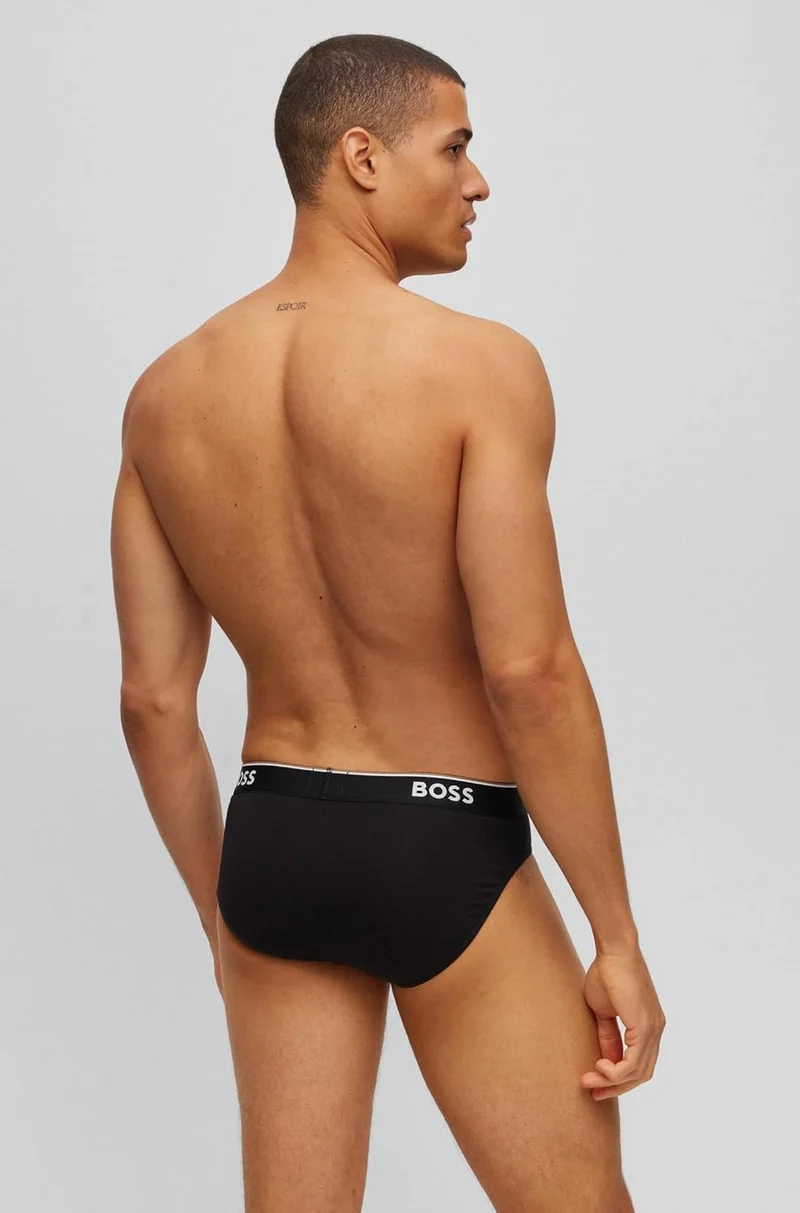 BOSS Herren Slip (3er Pack) XL Schwarz, XL Schwarz