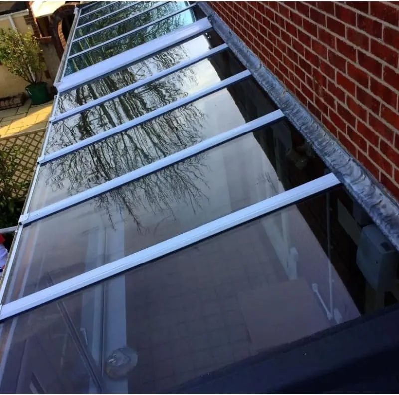 Ezooza Kompakte Platte aus Polycarbonat, 3 mm, transparent, 1000 x 1000 mm, gegen UV-Strahlen