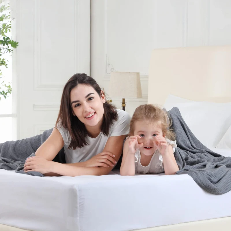 VHOME Sommerdecke - Bambus Decke für Erwachsene Kinder, Leichte Atmungsaktive Kühldecken kann Körper
