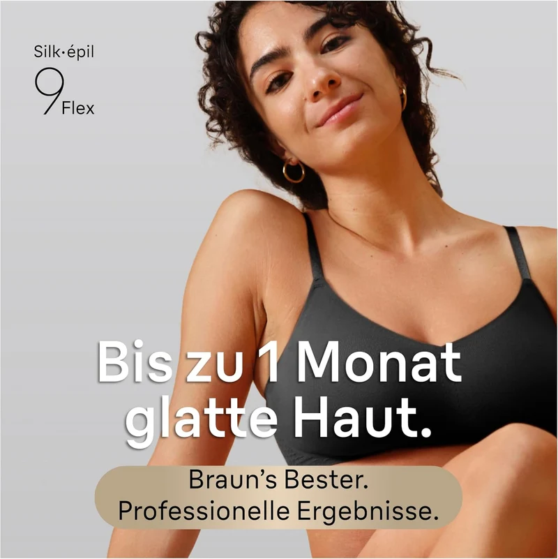 Braun Silk-épil 9 Flex, Epilierer Damen / Haarentferner für langanhaltende Haarentfernung, Mini-Rasi
