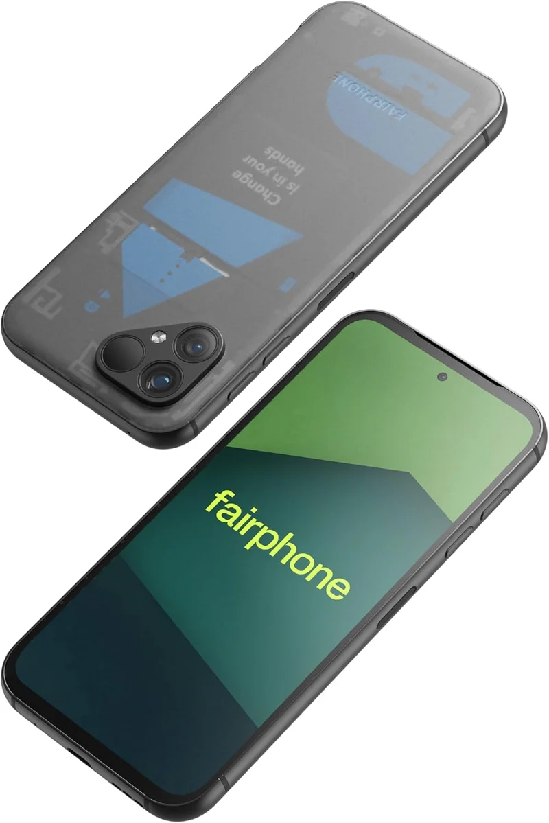 Fairphone 5 5G 256GB + 8GB RAM Dual SIM (Nano-SIM + eSIM) Android 13 Unlocked Smartphone (Transparen