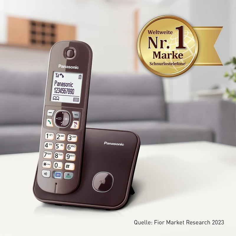Panasonic KX-TG6811GA DECT Schnurlostelefon (strahlungsarm, Eco-Modus GAP Telefon, ohne Anrufbeantwo