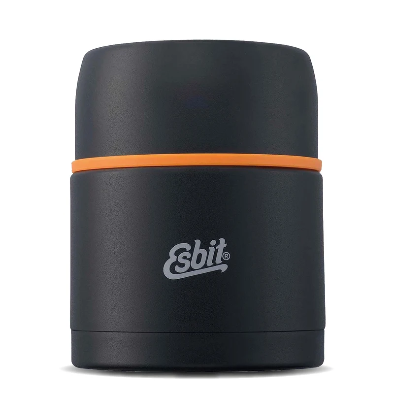 Esbit Thermobehälter Classic für Speisen - Warmhaltebehälter 500 ml in Schwarz - aus Edelstahl für w