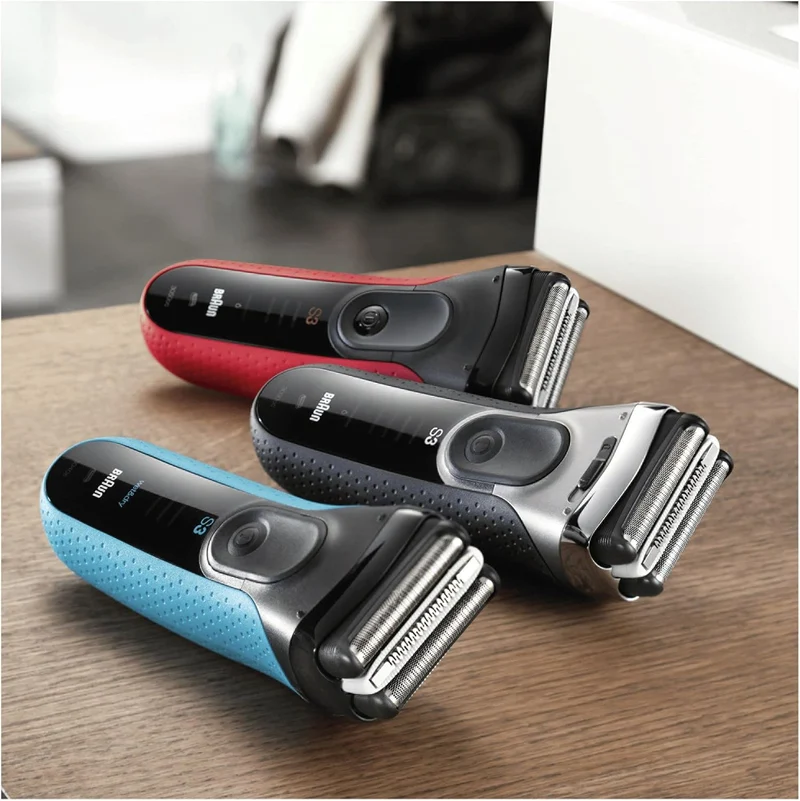 Braun Series 3 ProSkin 3000s wiederaufladbarer Elektrorasierer Wet & Dry für Männer Trockenrasierer
