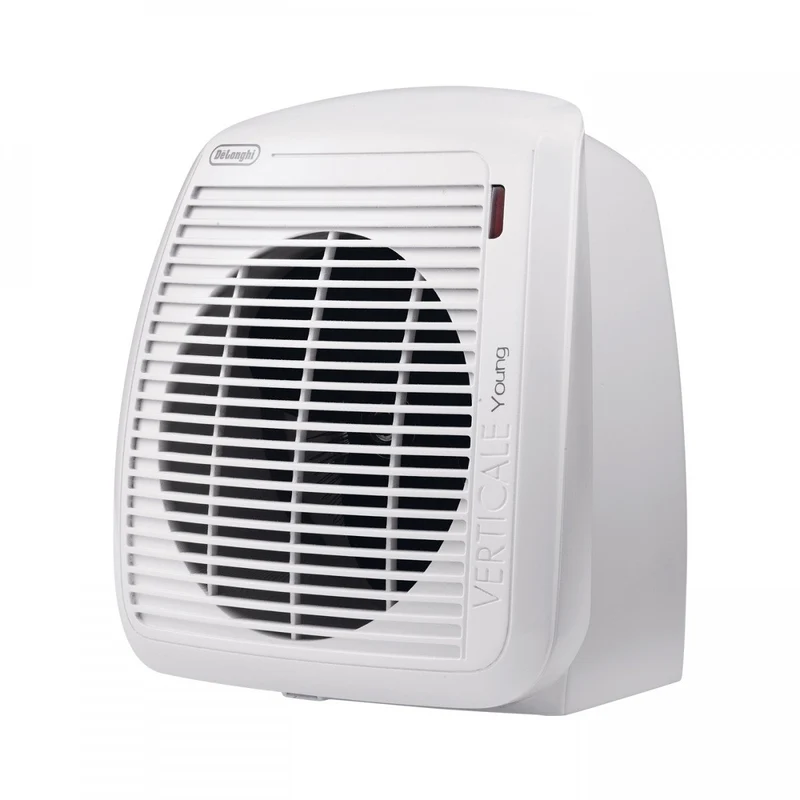 De'Longhi Verticale Young HVY1020 WH Heizlüfter, Anti-Frost-Funktion, Sicherheitsthermostat, IP21-Tr